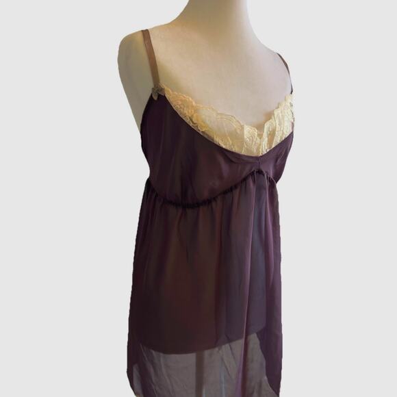 Victoria's Secret Y2K Purple Babydoll Lace Sheer Lingerie Plus Size XL - Picture 5 of 11